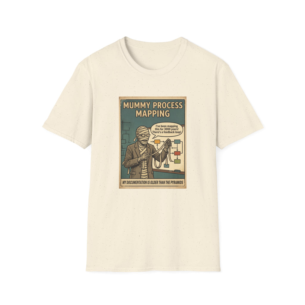 Mummy Process Mapping T-Shirt | Retro Halloween Sarcastic Office Humor