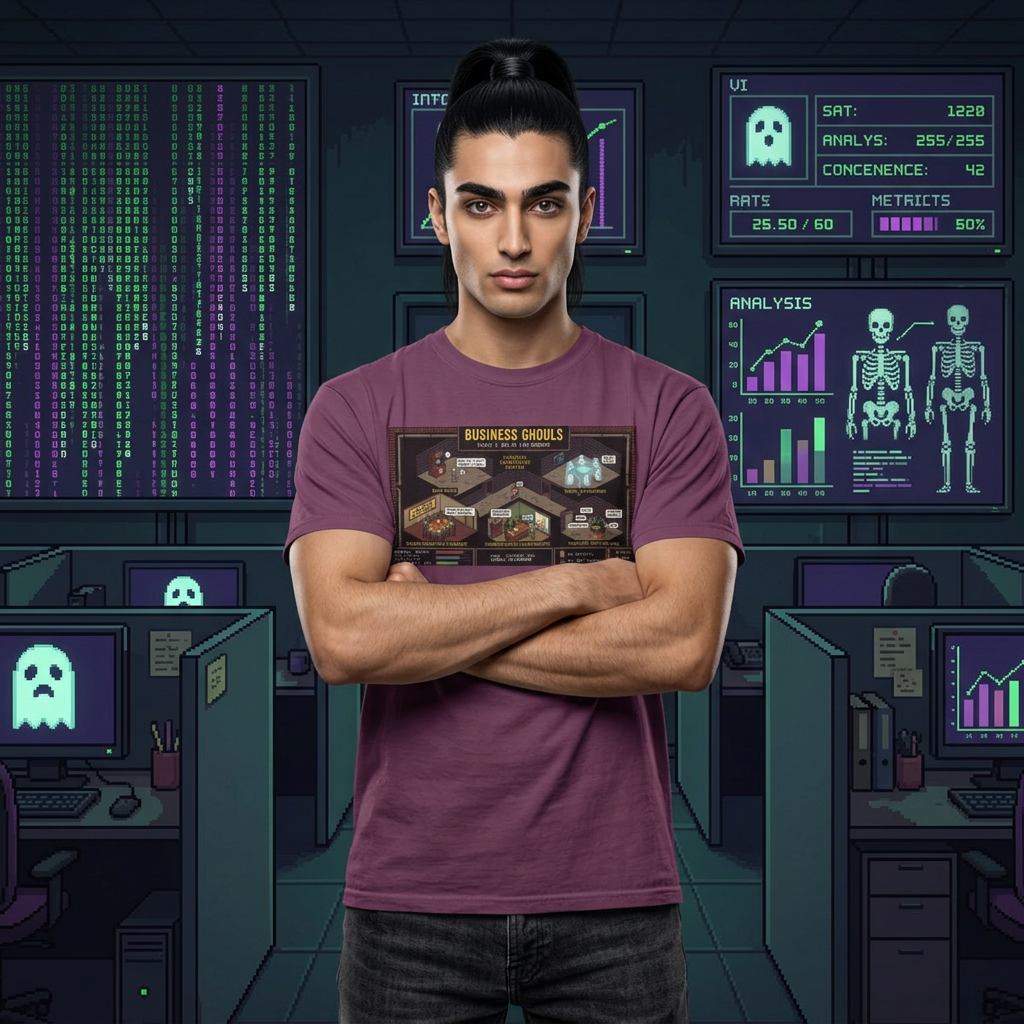 Business Ghouls IT Halloween retro game