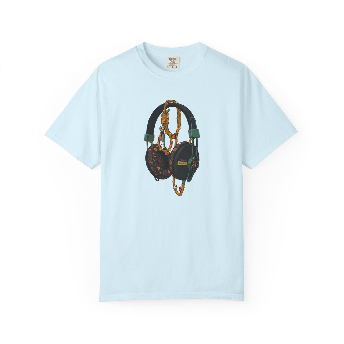 Halloween Headphones T-shirt | Retro Audio Graphic Tee