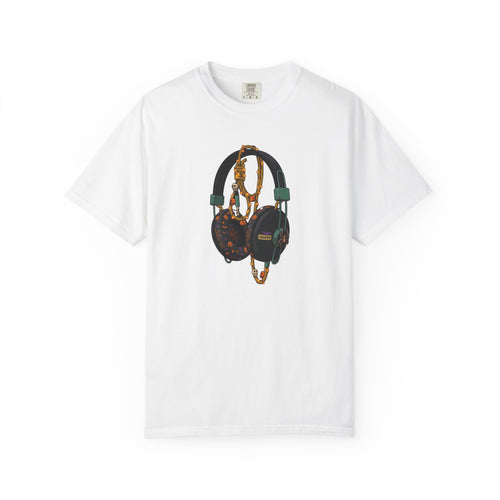 Halloween Headphones T-shirt | Retro Audio Graphic Tee